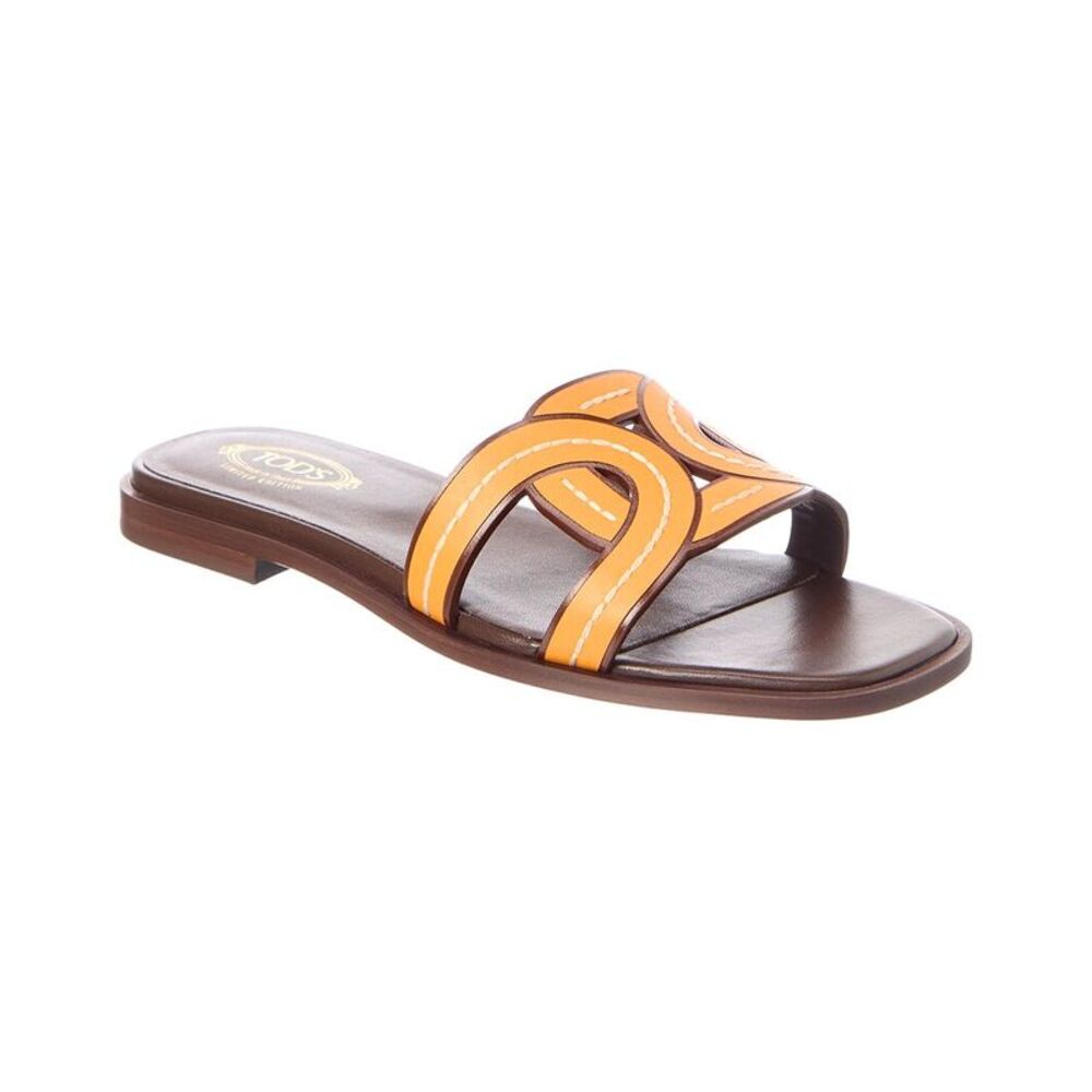 Tod’S Leather Sandal, Orange